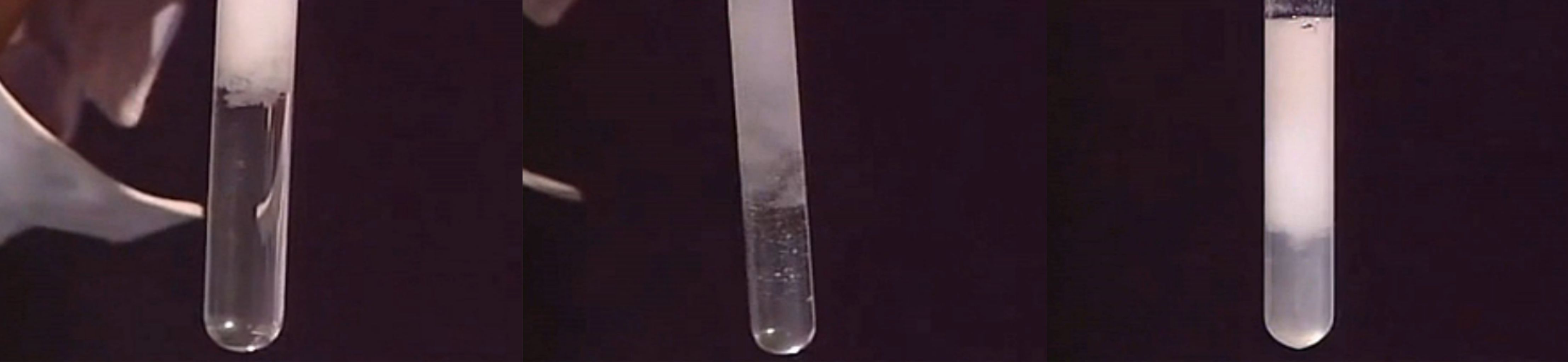 向NaOH溶液里滴加AlCl3溶液至過量,開始無沉淀，過一會兒產生白色沉淀且不溶解